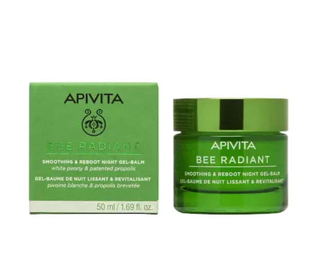 Apivita Bee Radiant Гель-бальзам для лица ночной, крем для лица, 50 мл, 1 шт.