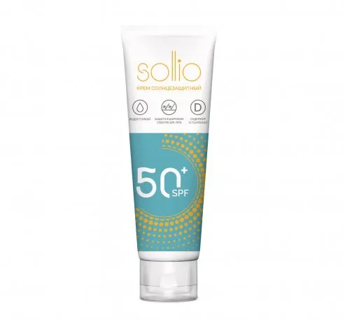 Sollio Крем Солнцезащитный SPF 50, крем, 100 мл, 1 шт.