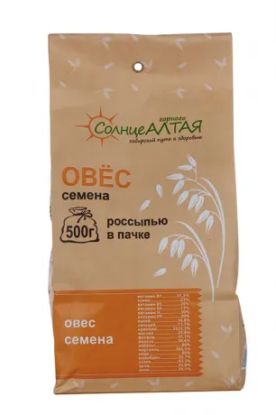 Солнце Алтая овес, семена, 500 г, 1 шт.