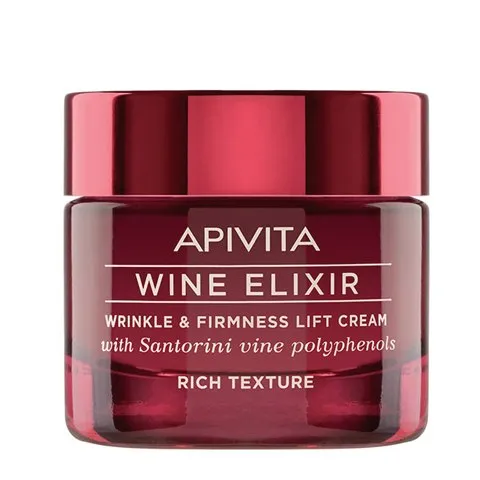 Apivita Wine Elixir Крем насыщенный для упругости кожи, крем для лица, для сухой кожи, 50 мл, 1 шт.