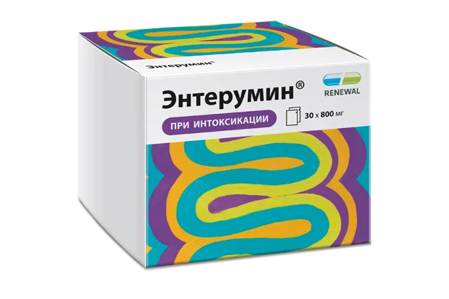 Энтерумин, 800 мг, порошок для приготовления суспензии для приема внутрь, 30 шт.