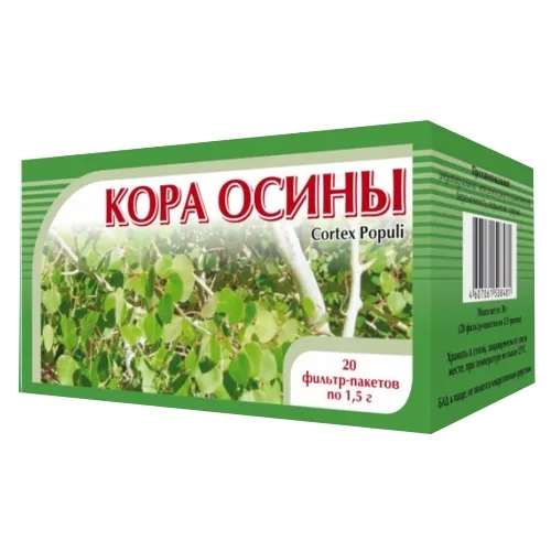 Кора осины, 1,5 г, 20 шт.