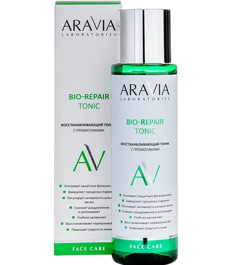 Aravia Laboratories Bio-Repair Тоник для лица, тоник для лица, восстанавливающий с пребиотиками, 250 мл, 1 шт.