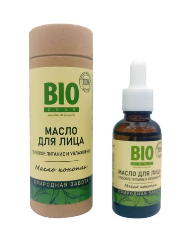 BioZone Масло конопли для лица, масло, глубокое питание и увлажнение, 30 мл, 1 шт.