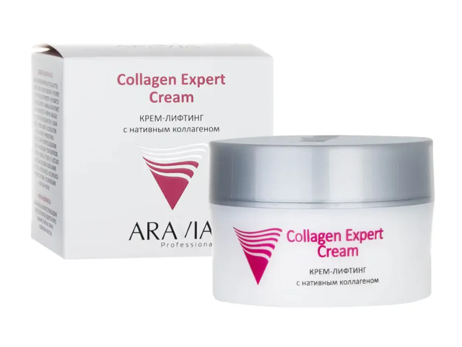 Aravia Professional Collagen Expert Крем-лифтинг, крем, с нативным коллагеном, 50 мл, 1 шт.