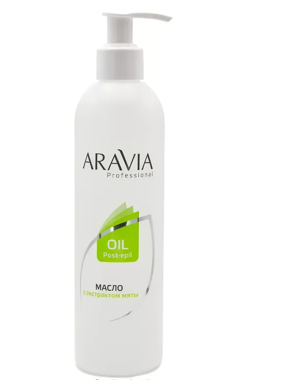 Aravia Professional Масло после депиляции, масло, с экстрактом мяты, 300 мл, 1 шт.