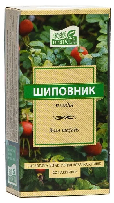 Наследие природы Шиповника плоды, сырье растительное, 1.5 г, 20 шт.