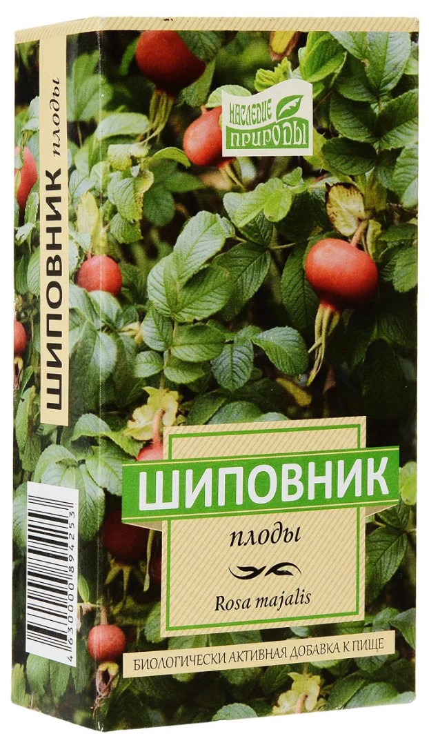 Наследие природы Шиповника плоды, сырье растительное, 50 г, 1 шт.