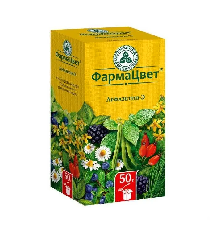 Арфазетин-Э, сбор измельченный, 50 г, 1 шт.