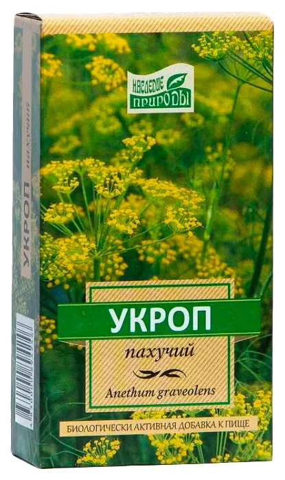 Наследие природы Укроп пахучий, сырье растительное, 50 г, 1 шт.