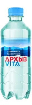 Архыз Vita вода горная природная минеральная, вода минеральная, газированная, 0.33 мл, 1 шт.