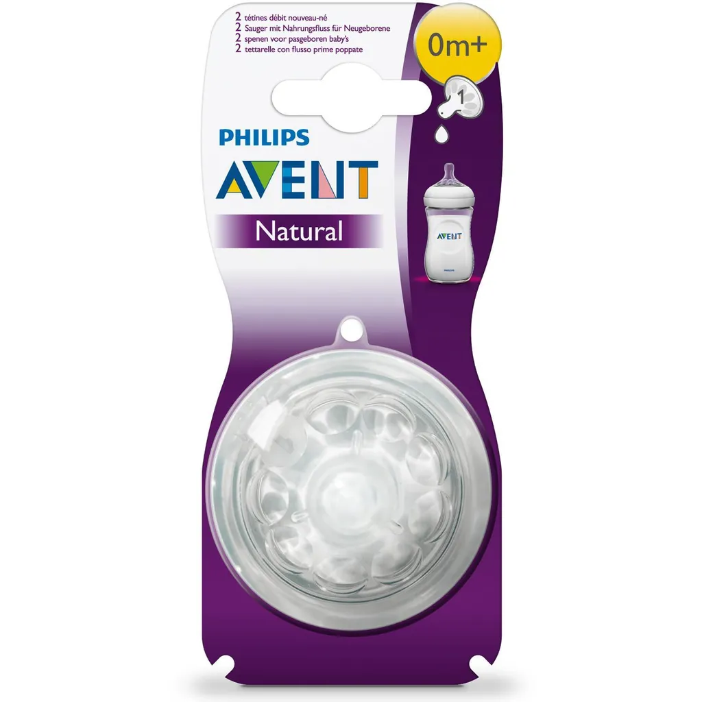 Соски Philips Avent Natural для новорожденных, 2 шт.