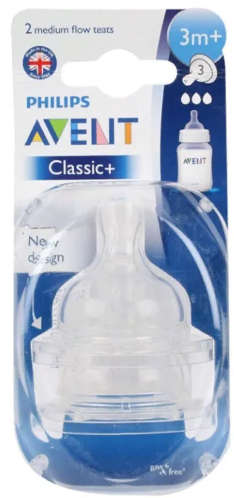 Соски Philips Avent средний поток, 2 шт.