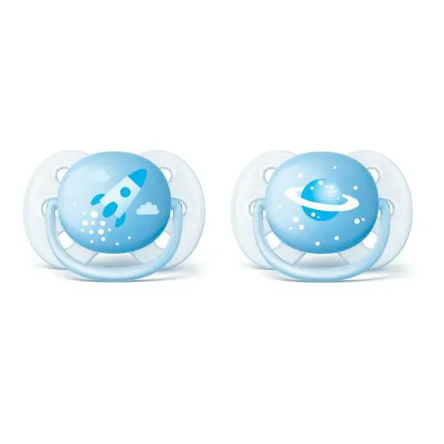 Соски-пустышки Philips Avent Ultra Soft, SCF222/22, 6-18 мес, 2 шт.