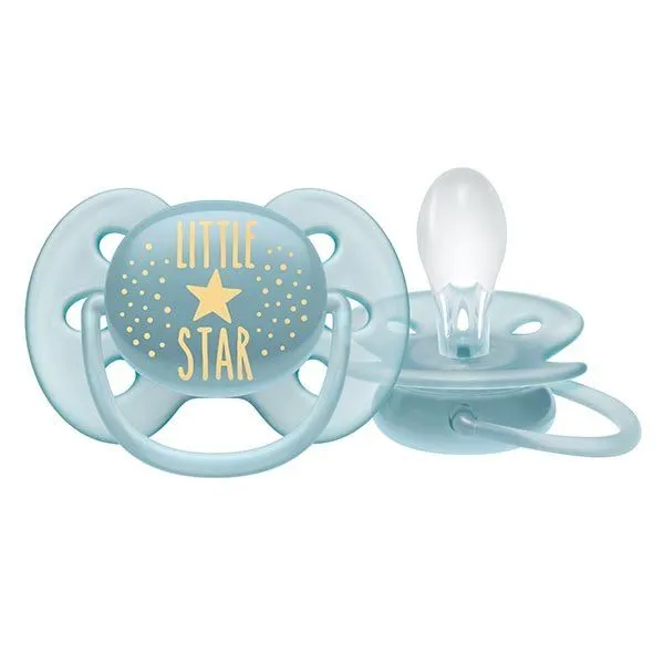 Соски-пустышки Philips Avent Ultra Soft, SCF528/01, 6-18 мес, 1 шт.