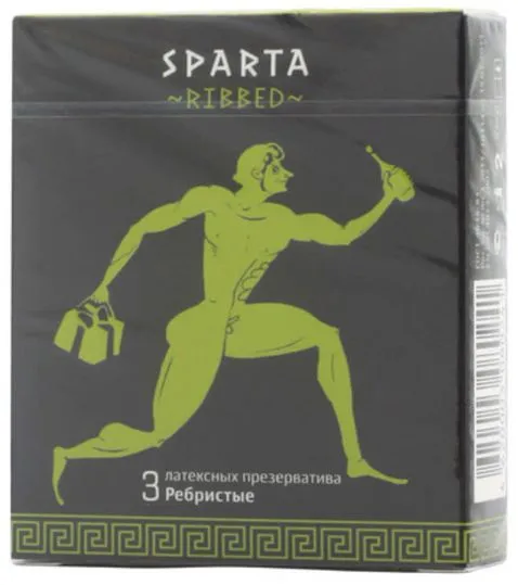 Sparta Презервативы ребристые, презерватив, 3 шт.