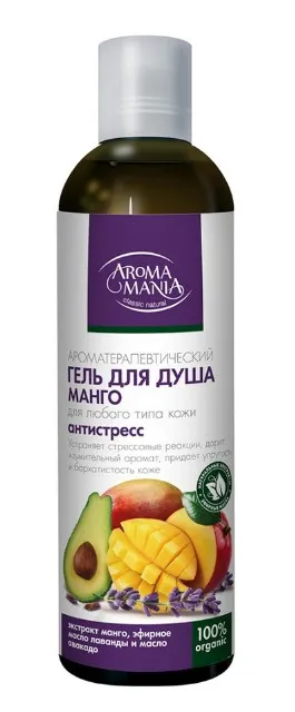 Aroma Mania Гель для душа, манго, гель для душа, 250 мл, 1 шт.