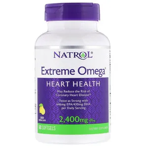 Natrol Extreme Omega, 2400 мг, капсулы, 60 шт.