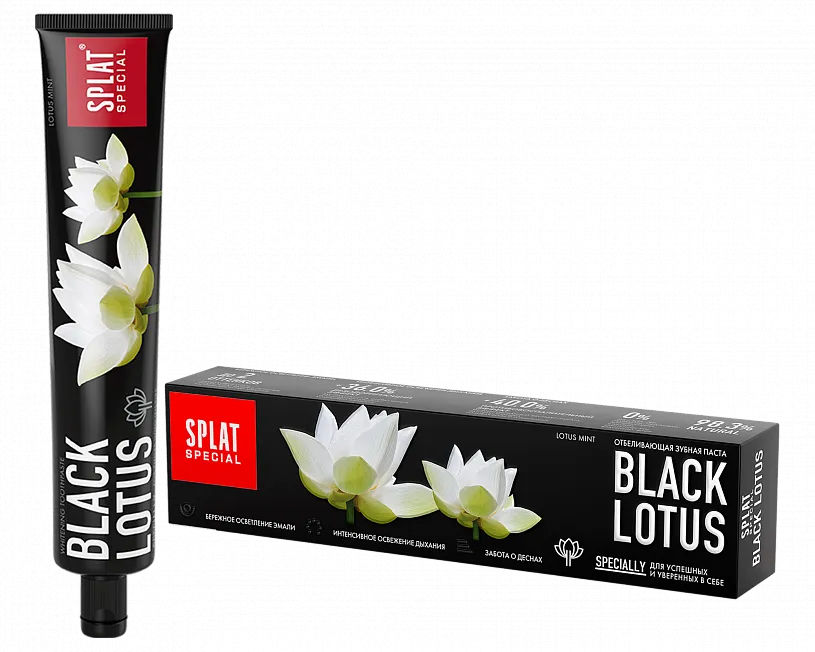 Splat Special Зубная паста Black lotus, без фтора, паста зубная, 75 мл, 1 шт.