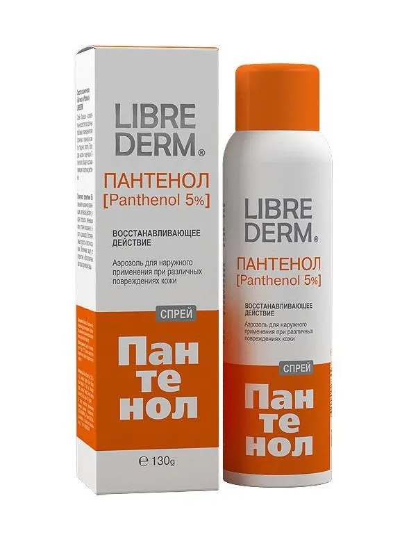 Librederm Пантенол спрей, аэрозоль, 130 г, 1 шт.