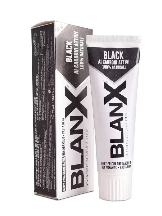 Blanx Black Паста зубная отбеливающая, паста, древесный уголь, 75 мл, 1 шт.