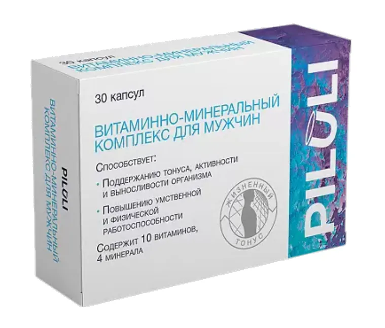 Piluli Витаминно-минеральный комплекс для мужчин, капсулы, 30 шт.