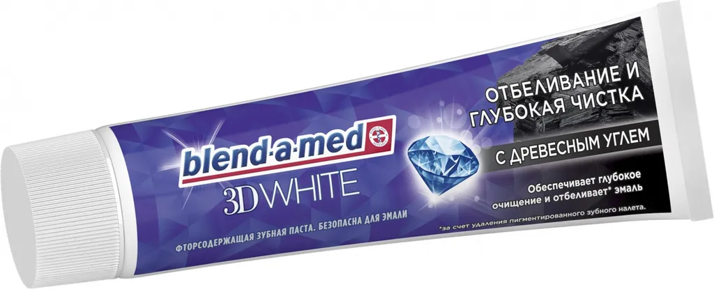 Blend-a-Med Паста зубная 3D White глубокая чистка, древесный уголь, 100 мл, 1 шт.