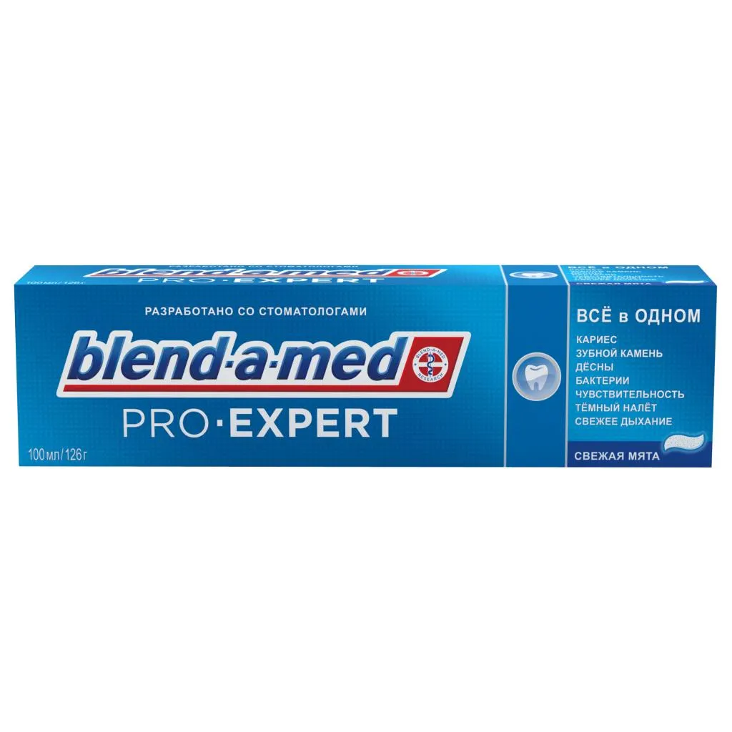 Blend-a-Med Pro Expert Все в одном Зубная паста, паста зубная, свежая мята, 100 мл, 1 шт.