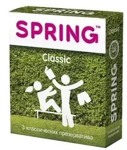 Spring Classic презервативы классические, набор презервативов, 3 шт.