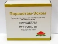 Пирацетам-Эском, 200 мг/мл, раствор для внутривенного и внутримышечного введения, 5 мл, 10 шт.