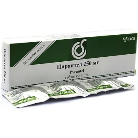 Пирантел, 250 мг, таблетки, 3 шт., Ipca Laboratories