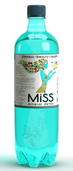 Стэлмас Miss Mineral Detox Вода питьевая Mg+, вода питьевая негазированная, 1 л, 1 шт.