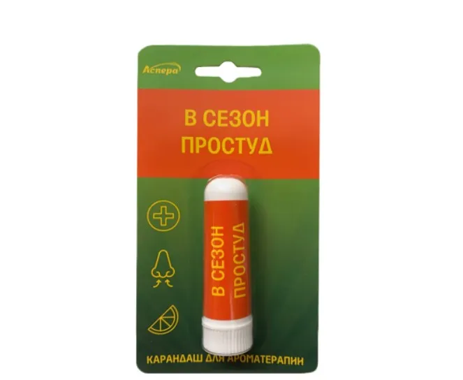 Аспера Арома-карандаш Свежий Ветерок В сезон простуд, 1.3 г, 1 шт.