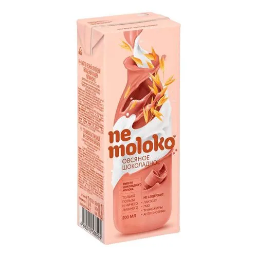 Nemoloko напиток овсяный шоколадный, 200 мл, 1 шт.