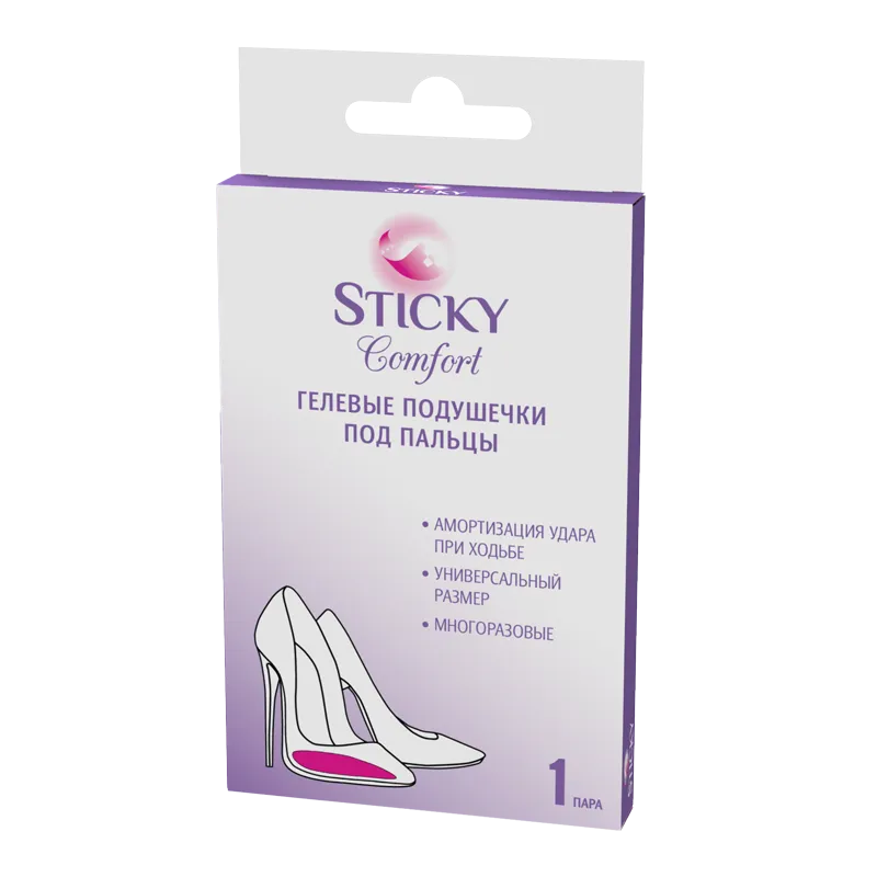 Sticky Комфорт подушечки гелевые под пальцы, 2 шт.