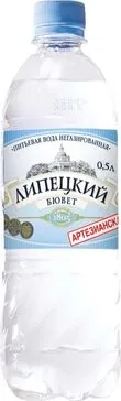 Липецкий бювет Вода питьевая Артезианская, негазированная, 0.5 л, 1 шт.