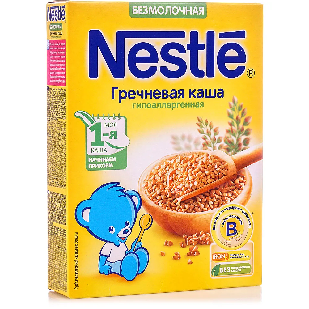 Nestle Каша безмолочная Гречневая , каша детская безмолочная, 200 г, 1 шт.