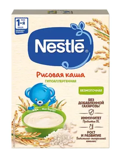 Nestle Каша безмолочная Рисовая, каша детская безмолочная, 200 г, 1 шт.