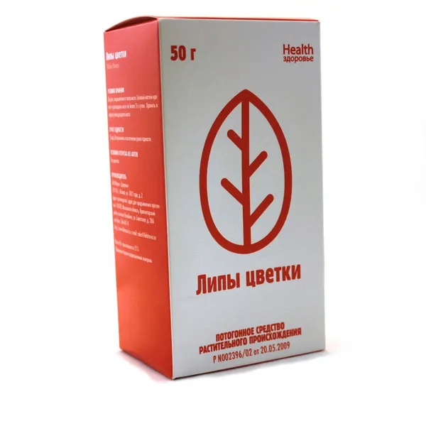 Липы цветки, цветки измельченные, 50 г, 1 шт.