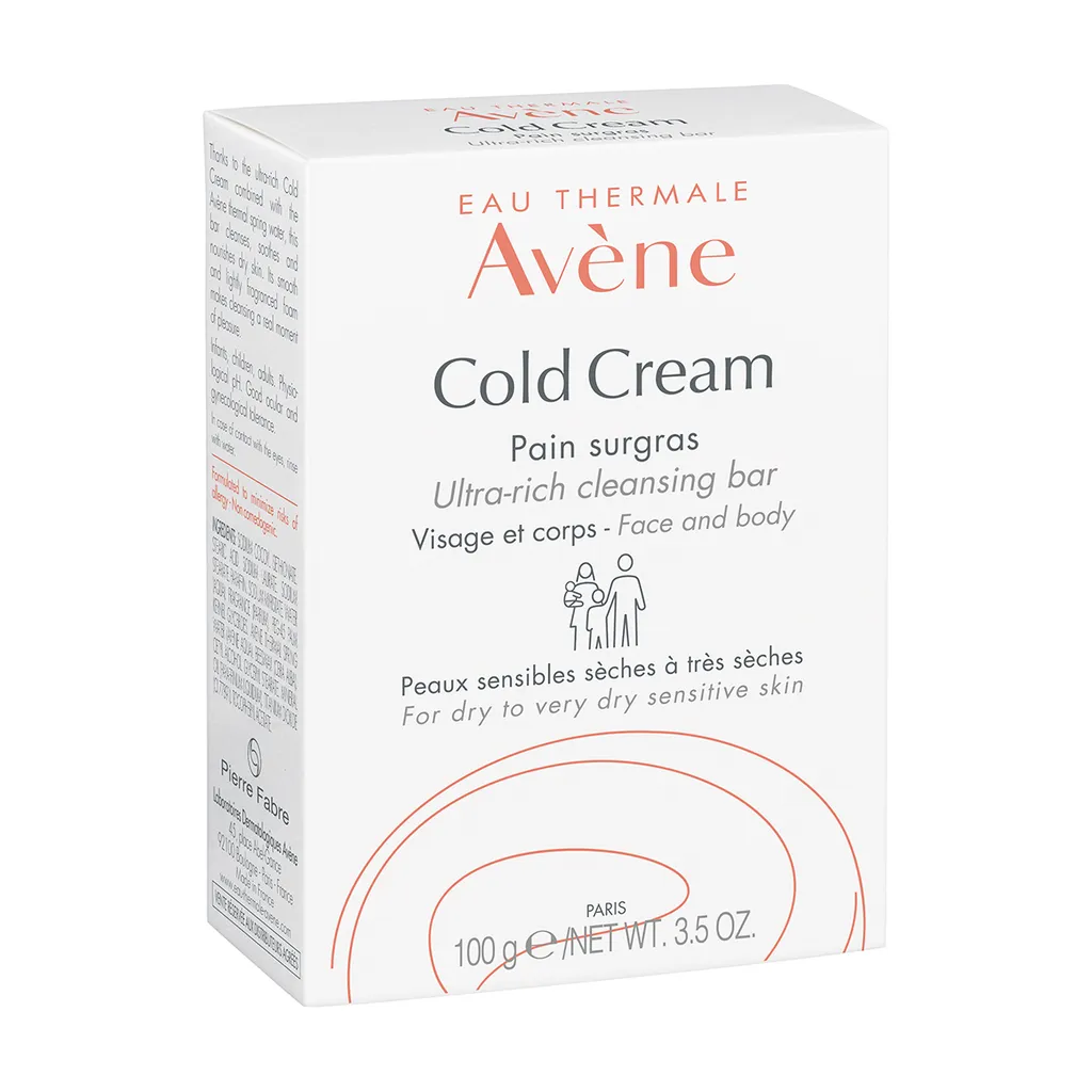 Avene Cold Cream мыло сверхпитательное с колд-кремом, мыло, 100 г, 1 шт.