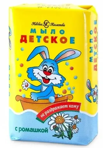 Невская косметика мыло туалетное детское, с ромашкой, 90 г, 1 шт.