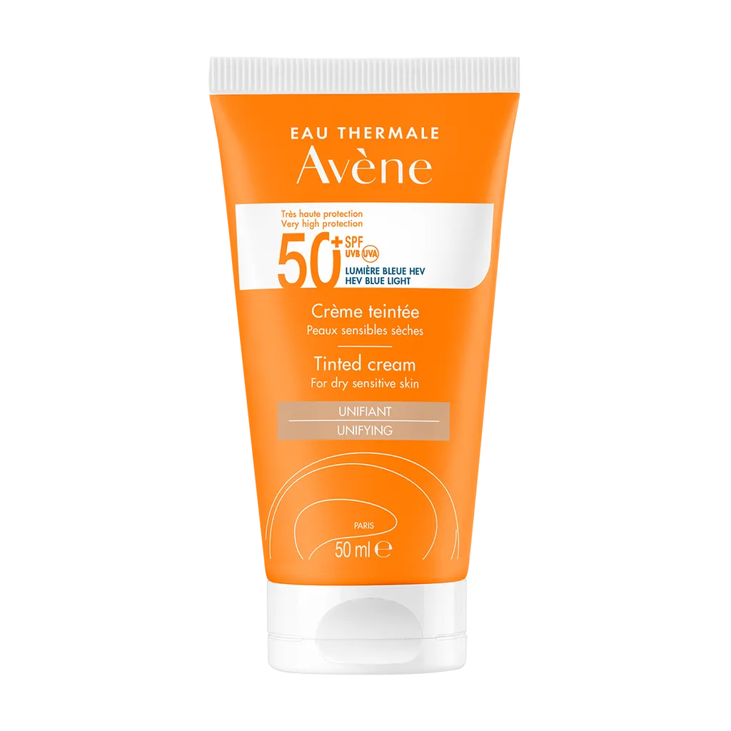 Avene Крем солнцезащитный тонирующий, SPF50, крем, для сухой и чувствительной кожи лица, 50 мл, 1 шт.