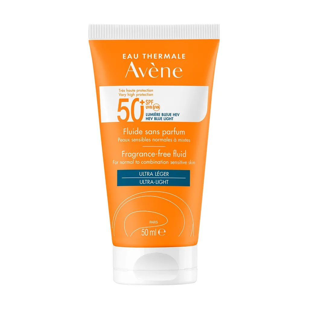 Avene солнцезащитный флюид SPF50+ без отдушек, 50 мл, 1 шт.