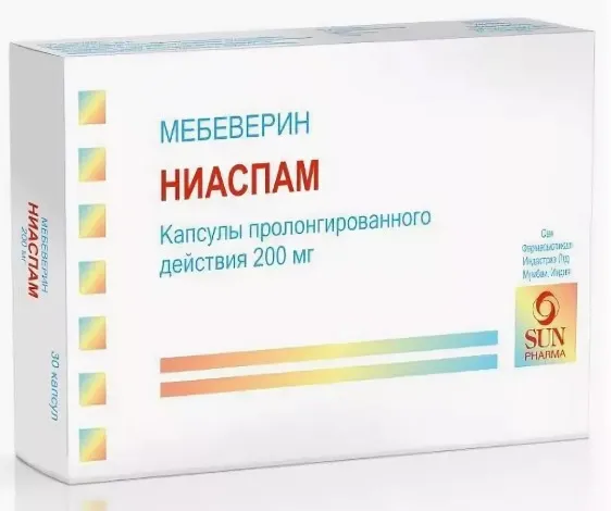 Ниаспам, 200 мг, капсулы пролонгированного действия, 30 шт.