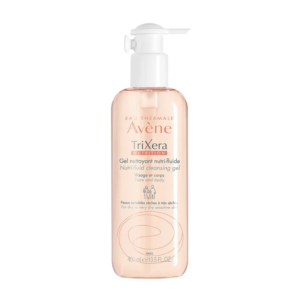 Avene Trixera Nutrition гель очищающий, гель, 400 мл, 1 шт.