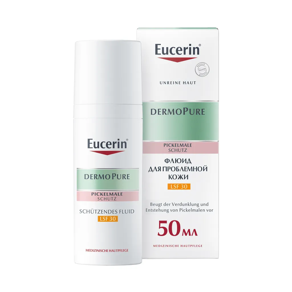 Eucerin DermoPure Флюид для жирной и проблемной кожи SPF30, флюид, 50 мл, 1 шт.