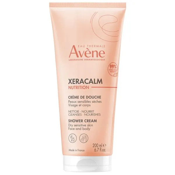 Avene XeraCalm Nutrition Крем-гель очищающий питательный легкий, гель, для чувствительной кожи лица и тела для детей и взрослых, 200 мл, 1 шт.