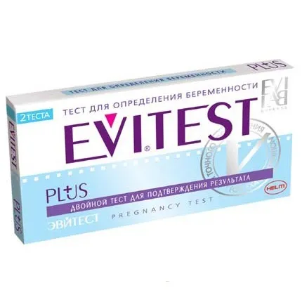 Evitest Plus Тест на беременность, тест-полоска, 2 шт.