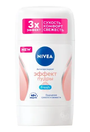 Nivea антиперспирант эффект пудры Fresh, стик, 50 мл, 1 шт.