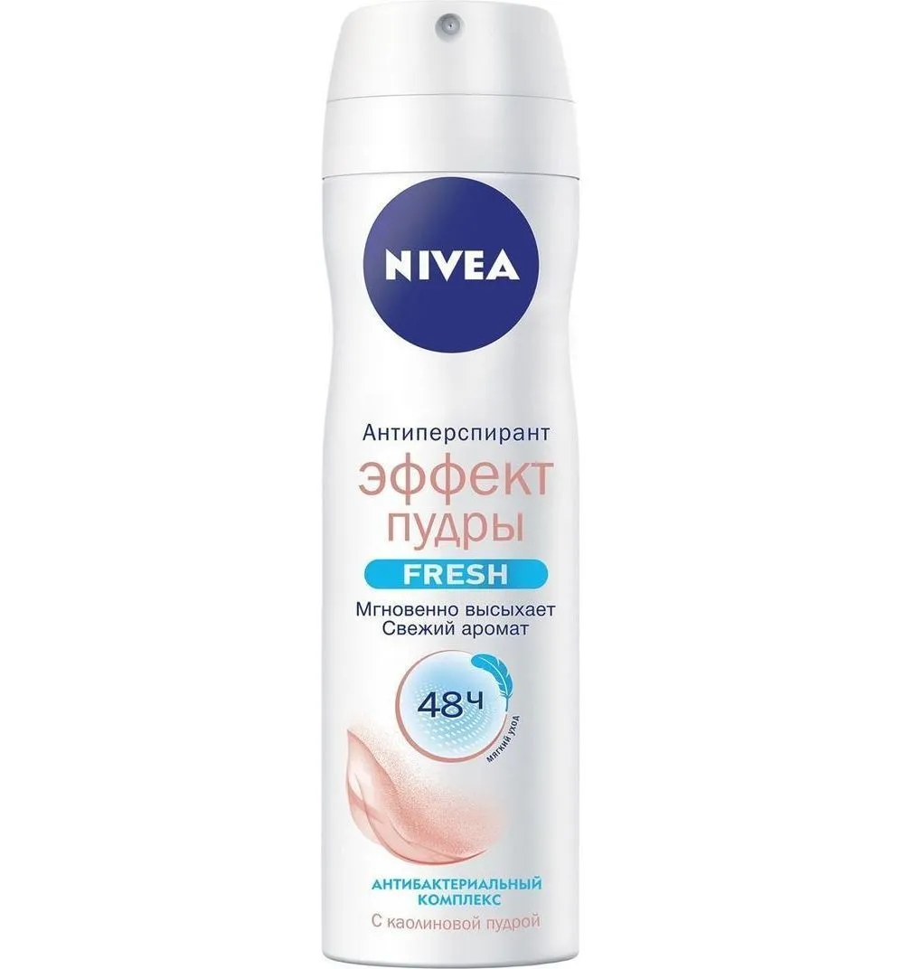 Nivea Антиперспирант спрей Эффект пудры Fresh, спрей, 150 мл, 1 шт.